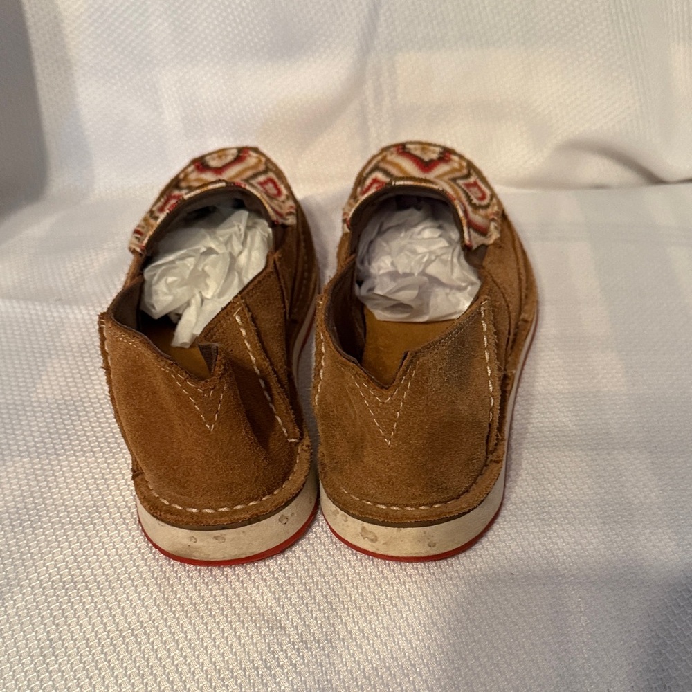 Ariat Cruiser Womens Brown Suede Geometric Southwestern Slip On Loafers 10027384 - Picture 5 of 6
